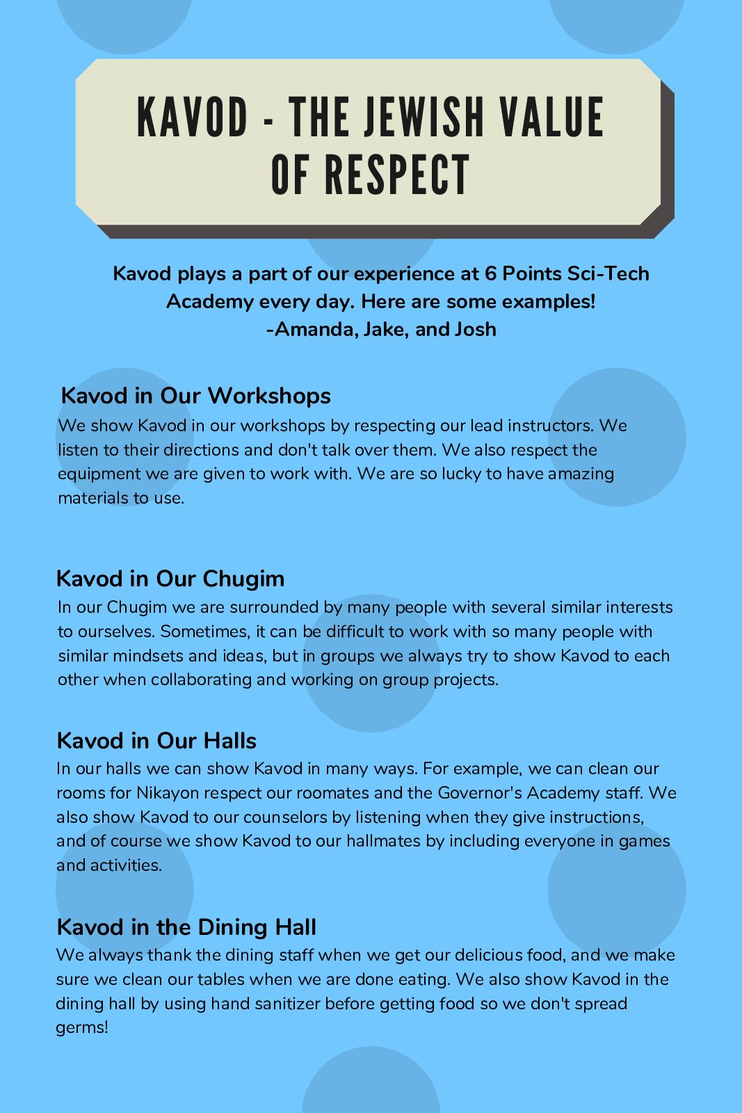 How Sci-Tech Shows Kavod